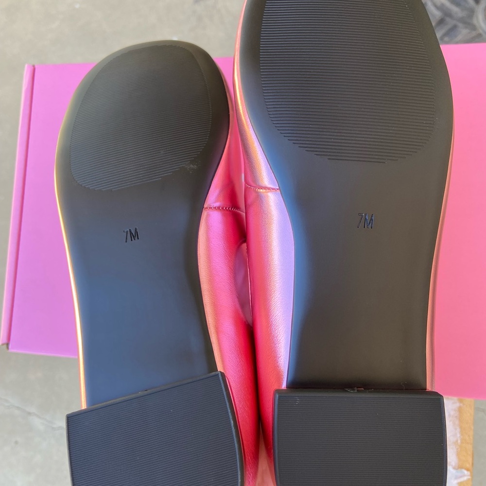 Dolls Kill Pink Heart Flats - Picture 5 of 5